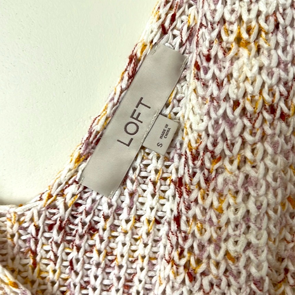 LOFT Sleeveless Sweater Tank Small - Picture 3 of 4